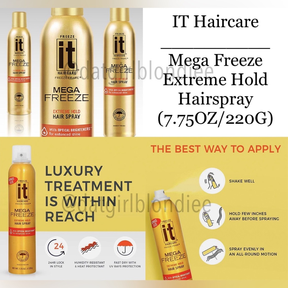 IT Haircare: Mega Freeze Extreme Hold Hairspray (7.75OZ/220G)